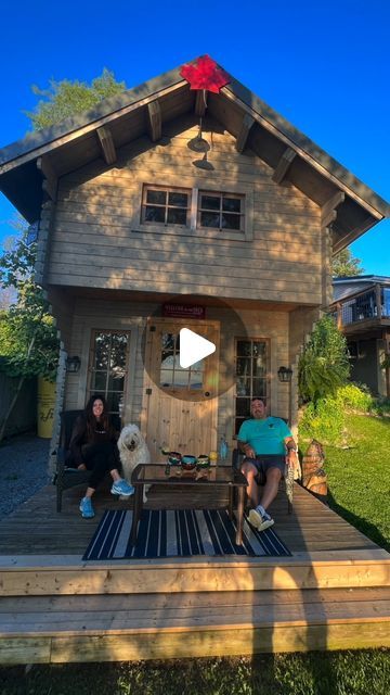 Bunkie Life on Instagram: "They decided to build a bunkie instead of renovate their shed because it was going to be around the same price.   #bunkielife #logcabin #tinycabin #fyp #extraspace #diy #sheshed #viral" Bunkie Life, Tiny Cabin, She Sheds, Mountain Retreat, Log Cabin, House Ideas, Must Haves, Shed, Building