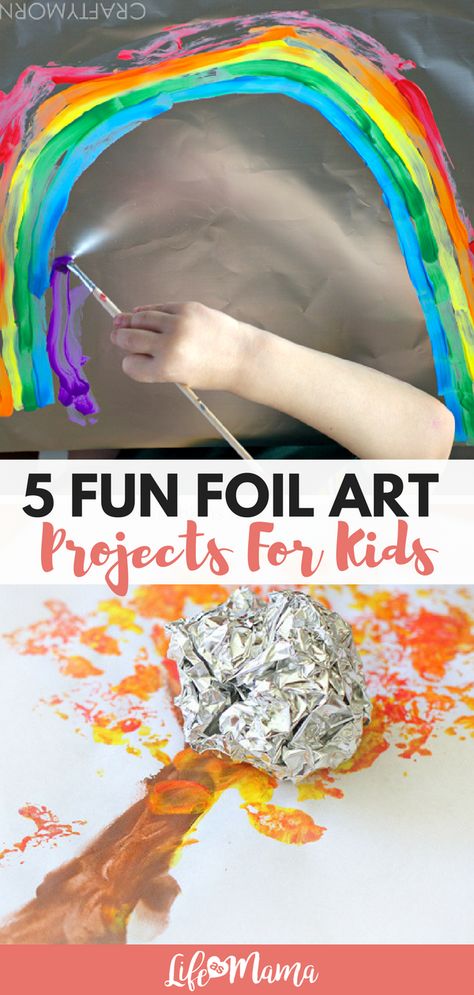 Tin Foil Painting Preschool, Painting On Tin Foil, Tin Foil Painting, Foil Art Projects, Paper Head, Tin Foil Art, Diy Halloween Dekoration, Toddler Themes, Aluminum Foil Art