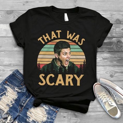 Dean Winchester Supernatural That Was Scary Funny Vintage | Etsy Dean Winchester Supernatural, Supernatural Shirt, Scary Funny, Supernatural Dean Winchester, Winchester Supernatural, Style T Shirts, Supernatural Dean, Brothers Shirts, Winchester Brothers