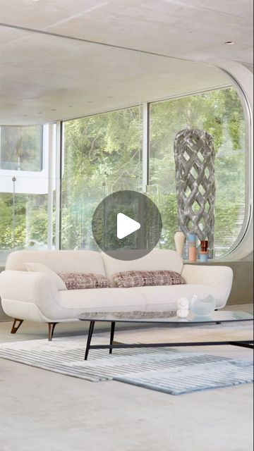 Roche Bobois Official on Instagram: "As elegant from the front as it is from the back, this sofa is complemented by decorative cushions with very 'couture' patterns. Its trendy design allows the Allusion sofa to sit comfortably in the middle of a room.   #Sofa #RocheBobois #FrenchArtdeVivre" Sofa In The Middle Of The Room, Couture Patterns, Luxury Living Room Decor, Roche Bobois, Luxury Living Room, Room Sofa, Luxury Living, In The Middle, Decorative Cushions