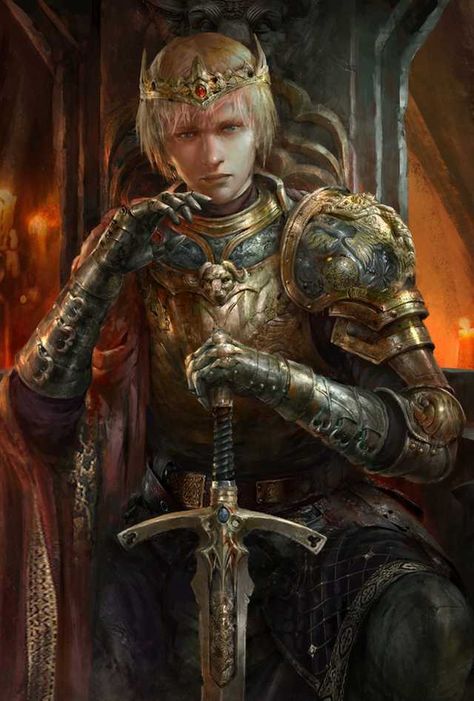 Pathfinder: Kingmaker - assorted portraits - Imgur Joffrey Baratheon, Warrior King, Heroic Fantasy, 다크 판타지, Knight Art, King Art, Fantasy Male, Wow Art, Fantasy Armor