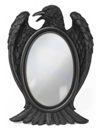 Halls Of Valhalla, Resin Mirror, Goth Houses, Gothic Mirror, Full Mirror, Photo Rose, Alchemy Gothic, Mirrored Picture Frames, Alternative Gifts