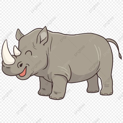 Rhino Clipart, Cute Rhino, Rhino Art, Animal Flashcards, Silhouette Paper, Clip Art Png, Watercolor Splash, Art Png, Cartoon Images