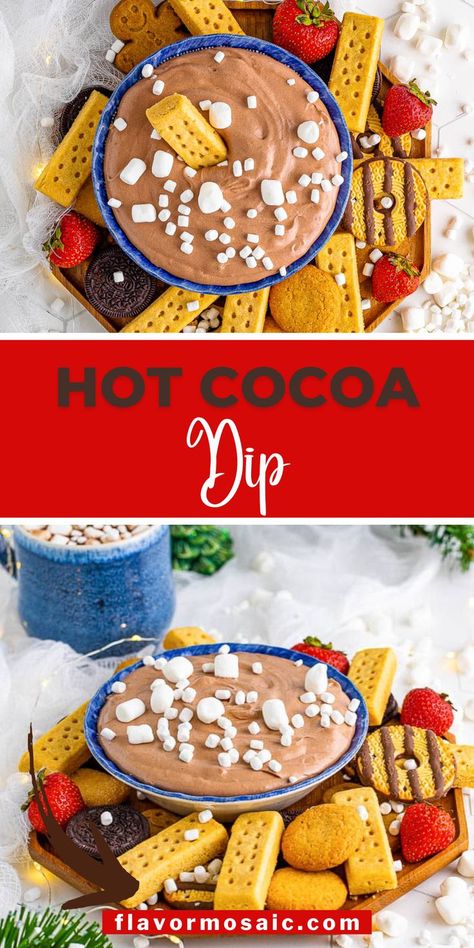 Hot Chocolate Dip Recipe, Hot Cocoa Dip, Hot Chocolate Dip, Cocoa Dip, Dip For Parties, Chocolate Dip Recipe, Hot Chocolate With Cream, Hot Chocolate Desserts, Chocolate Chip Dip