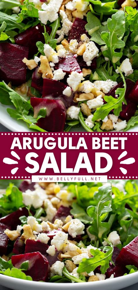 Arugula Beet Salad Recipe Arugula Beet Salad, Citrus Vinaigrette Dressing, Beet Salad Recipe, Arugula Recipes, Arugula Salad Recipes, Beet Salad Recipes, Roasted Beet Salad, Citrus Vinaigrette, Beet Recipes