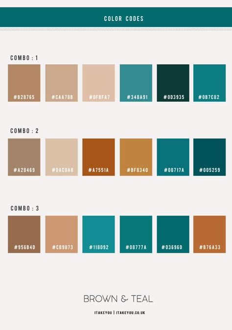 brown and teal, brown and teal colour palette, brown and teal color combo, brown and teal color scheme, fall color palette, fall color idea, autumn color combo, teal color combo Teal And Gold Color Pallet, Teal Colour Scheme Living Room, Teal Accent Colors, Turquoise Brown Living Room, Teal And Tan Living Room, Teal Sofa Living Room Colour Schemes, Turquoise And Brown Color Palette, Teal Blue Colour Palette, Teal Paint Palette Colour Schemes