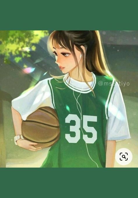 Digital Art Anime, Girly Art, Art Anime, Art Girl, Cute Drawings, Basketball, Digital Art, Drawings, Anime