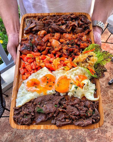 Filipino breakfast platter! 🇵🇭 I’m in the Philippines and went to the beautiful city of Baguio!…” Filipino Breakfast Platter, Pinoy Breakfast, Filipino Breakfast, Filipino Recipe, Pinoy Recipes, Asian Recipe, Filipino Cuisine, Breakfast Platter, Pinoy Food