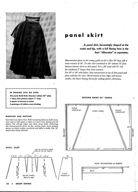 Sew Clothing, Diy Skirts, Skirt Diy, Panel Skirt, Skirt Sewing, Skirt Tutorial, Diy Vetement, Paneled Skirt, Sewing Skirts