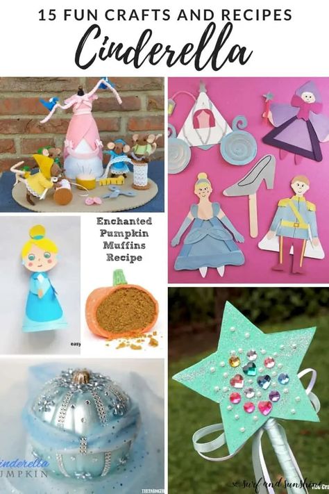 15 Cinderella Crafts and Recipes Fit for a Princess Cinderella Crafts, Disney Princess Activities, Princess Activities, Fairy Tale Crafts, Princess Crafts, Cinderella Theme, Princess Games, Disney Princess Outfits, Summer Camp Crafts