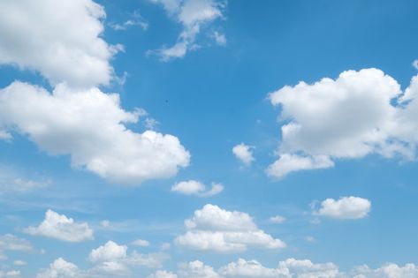 Photos Of Clouds Sky, Clouds In Blue Sky, Aesthetic Background Clouds, Blue Sky Background Landscape, Png Sky, Sky Clouds Background, Blue Sky Aesthetic, Blue Sky Images, Sky Png