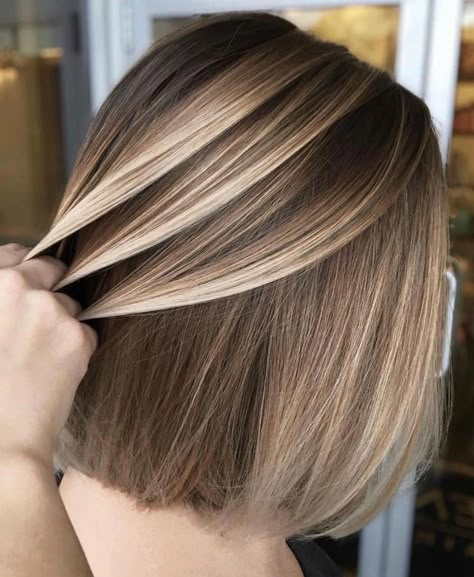 #26: Bronde Balayage for Straight Shorter Hair #hairstraight #shorthairbalayage Short Balayage, Balayage Straight, Balayage Hair Color Ideas, Long Bobs, Balayage Hair Color, Blond Balayage, Bronde Balayage, Balayage Blonde, Haircut Styles