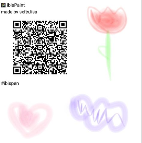 Blur Brush Ibis Paint, Ibis Brushes, Custom Pens, Ibis Paint, Art Brushes, Qr Codes, Paint Pens, Made By Me, Blur