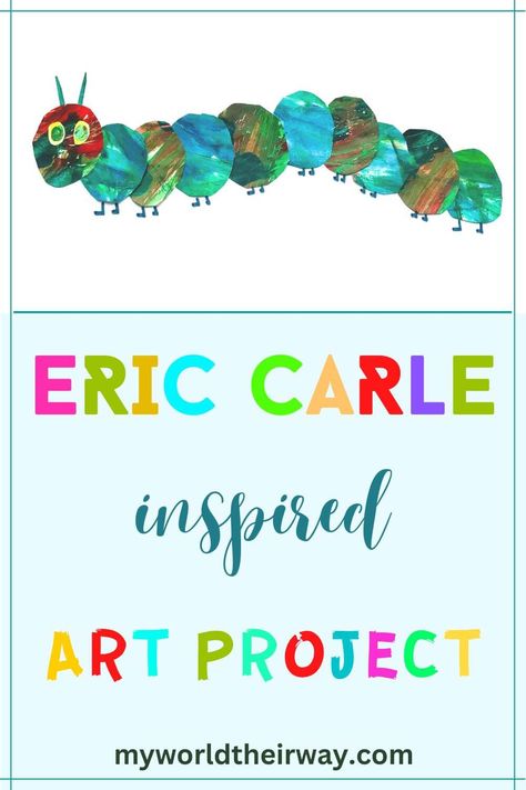 Eric Carle Inspired ArtWork | An Art Project for Kids Eric Carle Activities Preschool, Fireflies Art, Preschool Healthy Eating, Elements Of Art Texture, Eric Carle Crafts, Texture Art Projects, Diy Experiments, Eric Carle Art, Eric Carle Activities