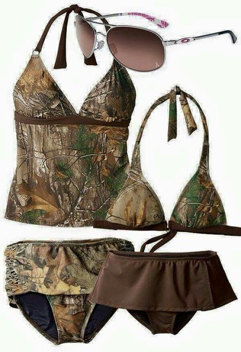 Cute Camo Swimwear, Camo Swimsuit, Vintage Bikinis, Camo Bathing Suit, Camo Clothes, Camo Stuff, Swimwear Style, Cute Country Outfits, Camo Outfits