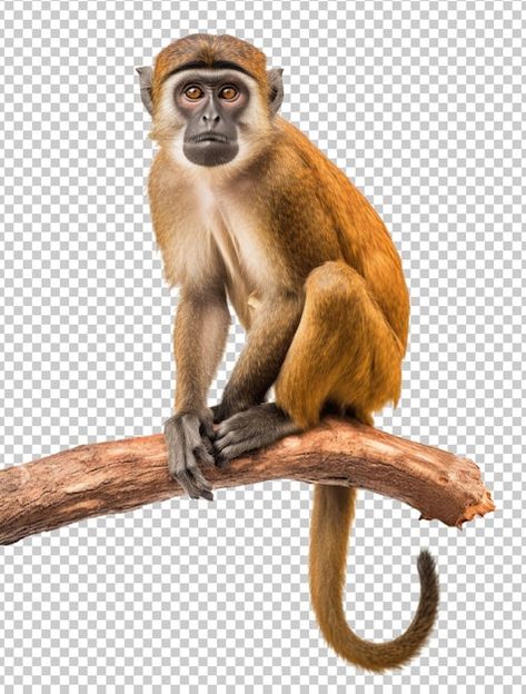 PSD monkey on a branch isolated on trans... | Premium Psd #Freepik #psd #banana-tree #tropical-jungle #tropical-forest #jungle Monkey In Tree, Monkey On Tree, Langur Monkey, Monkey Photo, Animals Reference, Monkey Graphic, Monkey Drawing, Jungle Monkey, Jungle Tree