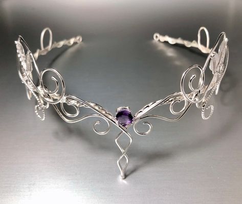 Wedding Circlet, Elvish Wedding, Bridal Circlet, Stile Harry Potter, Bijoux Art Nouveau, Silver Tiara, Chique Outfits, Fantasy Wedding, Magical Jewelry