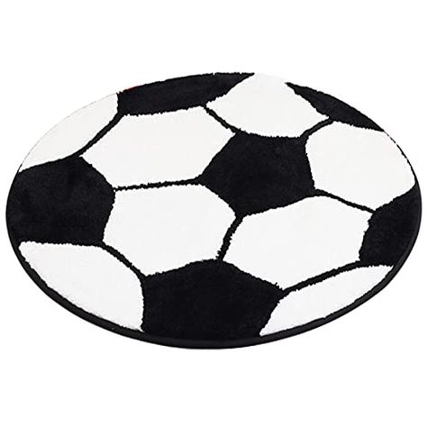 JeogYong Soccer Rug, Soft and Comfy Sports Themed Round Area Rugs Bedroom Living Room Carpet Kitchen Mat Bath Rugs for Bathroom, Soccer Themed Room Decor for Kids Bedroom Men Cave Soccer Themed Nursery, Soccer Boys Room, Soccer Bedroom For Boys, Soccer Bedroom Ideas, Girls Soccer Bedroom, Soccer Kids Room, Soccer Rug, Soccer Bedroom Decor, Baseball Rug