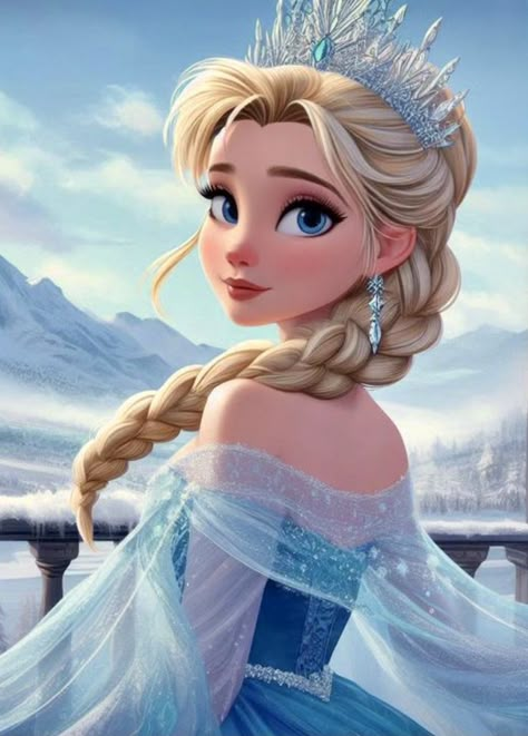 Princess Artwork, Elsa Art, Frozen Wallpaper, Disney Cuties, Frozen Pictures, Disney Frozen Elsa Art, Disney Princess Artwork, Desain Buklet, Disney Princess Modern