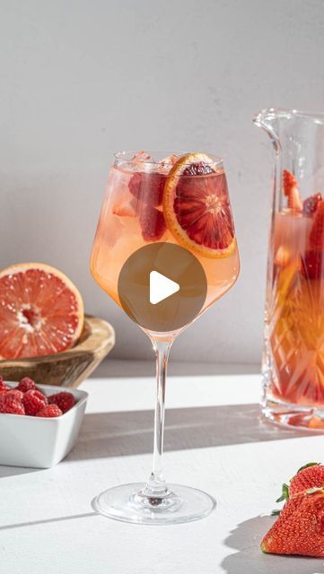 15K views · 1.9K likes | Sarah Gualtieri on Instagram: "Need a drink to share for Galentine’s Day? This Sangria is beautifully pink and full of sweet and citrusy flavors. Head to the blog for more recipe details including how to make it non alcoholic. #cocktails #galentinesday #valentinesday #prettydrinks #rosé" Non Alcoholic Cocktails, Alcoholic Cocktails, Pretty Drinks, Recipe Details, Non Alcoholic, A Drink, Sangria, To Share, Valentines Day