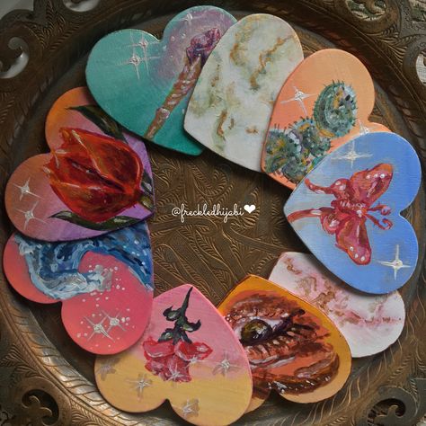 Heart Canvas Art, Mexican Culture Art, Sky Art Painting, Heart Magnets, Abstract Flower Art, Relaxing Art, Heart Canvas, Cute Canvas Paintings, Canvas Painting Designs