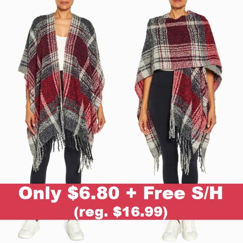 Casual Lounge Outfits, Lounge Outfits, Blanket Poncho, Cozy Wrap, Plaid Poncho, Poncho Cardigan, Vintage Woolrich, Super Soft Blanket, Striped Blankets