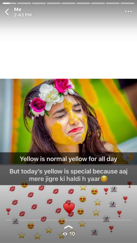 Allhumduliallah#Bestie#best#jaan#haldi#ceremony# Hldi Pose, Haldi Captions For Instagram, Haldi Captions, Friendship Lines, Captions For Instagram Stories, Sister Wedding Quotes, Bridal Quotes, Engagement Captions, Roka Ceremony