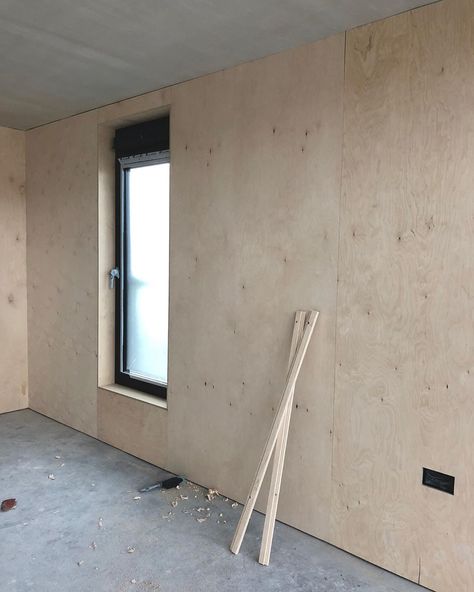 Coal Lane House on Instagram: “Week 53: Plywood walls are going in 💪 #tidy #plywood #ply #plywood house #plyinterior #plywoodinterior #plywoodwalls #plywoodhouseinterior…” Plywood Panel Walls, Birch Plywood Walls, Ply Walls, Plywood Wall Paneling, Plywood Ceiling, Plywood House, Plywood Wall, Warm Minimalism, Finished Plywood