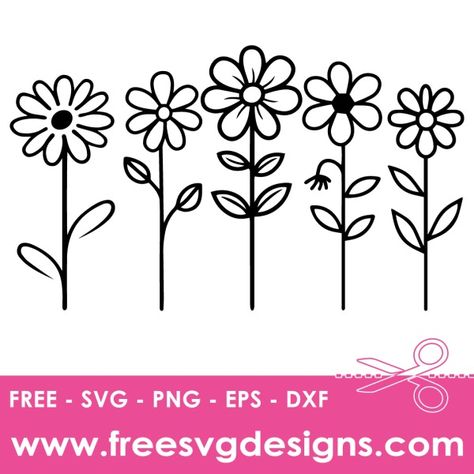 Free SVG Files | 2,800+ SVG Freebies for Cricut & Silhouette Daisy Svg Free Cricut, Daisy Svg Free, Flower Svg Free, Svg Flowers, Butterfly Clip Art, Free Svg Files, Cricut Free, Daisy Flowers, Flower Svg