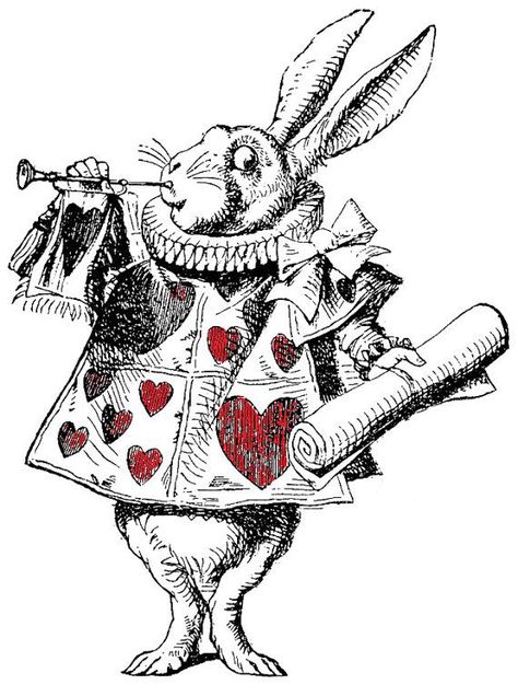 White Rabbit Tattoo, Rabbit Alice In Wonderland, Alice In Wonderland Rabbit, Alice And Wonderland Tattoos, White Rabbit Alice In Wonderland, Rabbit Tattoo, Alice In Wonderland Drawings, Alice In Wonderland Illustrations, Alice In Wonderland Aesthetic