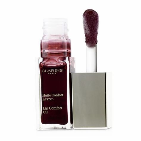 clarins paris lip comfort oil | acs Alat Makeup, Swag Makeup, Gloss Labial, Fancy Makeup, Makeup Items, Makeup Essentials, Pretty Makeup, Cute Makeup, Lip Oil