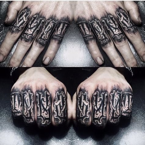 1,062 Likes, 3 Comments - Letteringcartel (@letteringcartel) on Instagram: “Made by @bigmeas #tattoolettering #customtattoo #customlettering #customscript #tattoo…” Men Finger Tattoos, Acab Tattoo, Knuckle Tattoo, Skull Rose Tattoos, Unique Tattoos For Men, Tattoo Fonts Alphabet, Neotraditional Tattoo, Gothic Lettering, Finger Tats