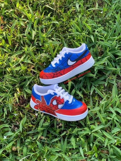 Shoe Transformation, Sneaker Reference, Baby Boy Shoes Nike, Baby Jordan Shoes, Custom Baby Shoes, Customize Shoes, Marvel Shoes, Nike Kids Shoes, Air Force One Shoes