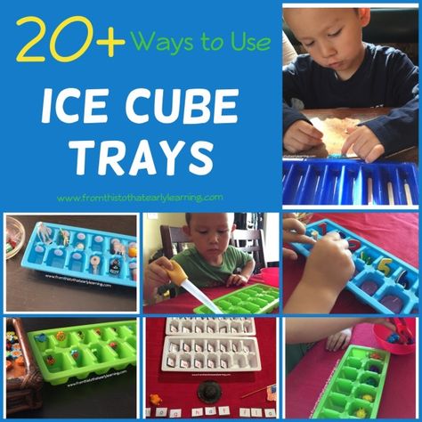 Diy Montessori Activities, Diy Montessori, Winter Preschool, Ice Cube Trays, Montessori Activities, Sensory Bins, Ice Cube Tray, Early Learning, Ice Cube