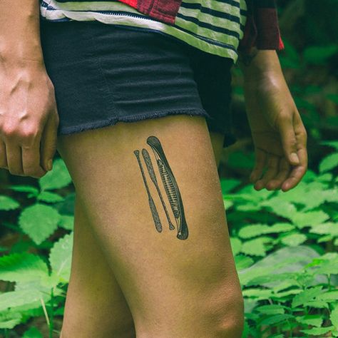 Tattoo Idea Arm, Canoe Tattoo, Loon Tattoo, Camping Tattoo, Tree Sleeve, Idea Tattoo, Water Tattoo, Canoe Paddle, Camping Set