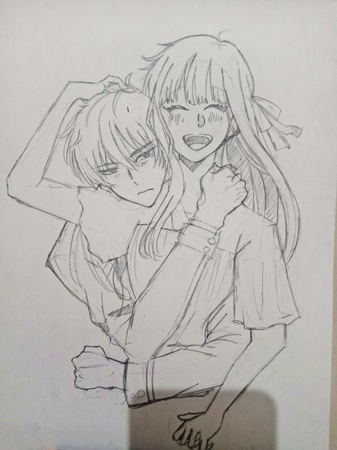 I draw them my fanart How To Draw A Fruit Basket, Fruit Basket Kyo, Tohru And Kyo, Fruit Basket Drawing, Fruits Basket Kyo, Kyo And Tohru, Tohru Honda, Basket Drawing, Fruits Basket Anime