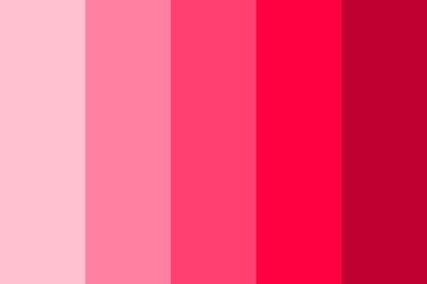 Roses Color Palette, Red Color Pallets, Create Color Palette, Hex Color Palette, Red Color Schemes, Red Colour Palette, Pink Palette, Paint Color Palettes, Color Palette Pink