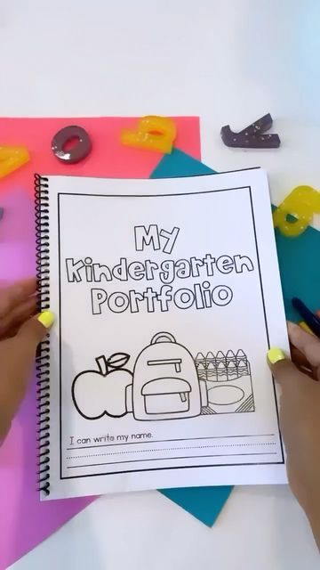 Michelle Griffo • Kindergarten on Instagram: "This kindergarten portfolio resource is for you to track your students’ writing progress all year long! 🍎 Each month there are 21 different printables for you to pick from. Those 21 printables repeat each month, so you can showcase and visually see their growth over time. Each skill has the option to trace or write so you can switch out the printables as the students are improving in each area. ✏️This is perfect to save as a portfolio at the end of Portfolio For Kindergarten Student, My Big List Of Kindergarten Goals, Kindergarten Portfolio Ideas, Preschool Portfolio Ideas, Kindergarten Journal, Authentic Assessment, Preschool Portfolio, Kindergarten Journals, Kindergarten Goals