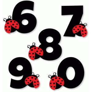 Ladybug Numbers, Ladybug Cake, Bee Printables, Ladybug Birthday Party, Baby Ladybug, Ladybug Theme, Insects Theme, Ladybug Crafts, Alfabet Letters