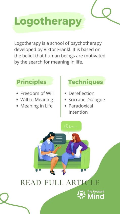 Logotherapy – Principles, Techniques, Examples & More Counselling Theories, Existential Therapy, Learning Psychology, Types Of Psychology, Meaning In Life, Psychology Notes, Viktor Frankl, Mental Health Facts, Psychology Disorders