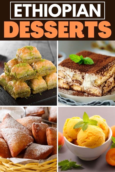 Ethiopian desserts are simple but so tasty! From fruit salad to honey wine to baklava, get a taste of Ethiopia with these sweet recipes. Ethiopian Dessert Recipes, African American Desserts, Easy Ethiopian Recipes, Ethiopian Recipes Authentic, Eritrean Food Recipes, Ethiopian Sambusa Recipe, Ethiopian Dessert, Sudanese Recipes, Ethiopian Decor