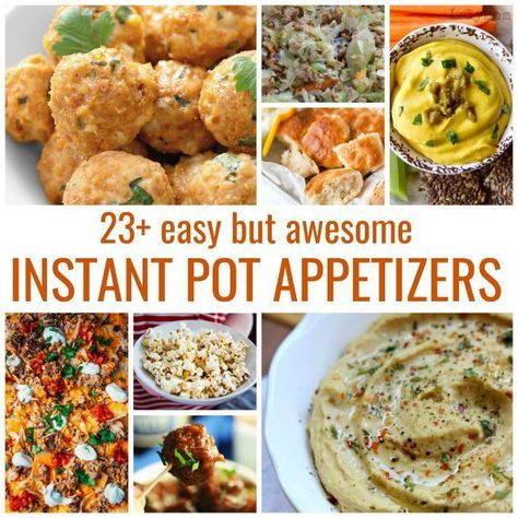 Instant Pots can save moms loads of time and stress and that's why I just love mine!  You can make some down right jaw dropping yummy recipes, too.  There are 23 pleasing appetizer recipes  to choose from in this post that you are sure to make again and again.   #lalymom #instantpot #dinner #appetizers #snacks #family #instantpotrecipes #recipes Instant Pot Appetizers, Food Appetizers, Super Bowl Party, Vegetarian Appetizers, Instant Recipes, Food Ingredients, Instant Pot Pressure Cooker, Instant Pot Chicken, Vegetarian Options