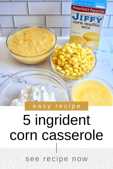 5 Ingredient Corn Casserole Recipe for Every Occasion Creamed Corn Casserole Jiffy, Jiffy Baked Corn Casserole, Jeff Corn Casserole, Five Ingredient Corn Casserole, Corn Casserole No Cheese, Easy Corn Casserole Recipe Jiffy, How To Make Corn Casserole, Mini Corn Casserole, Creamed Corn Jiffy Casserole