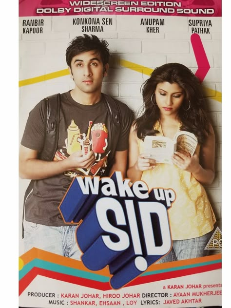 Wake Up Sid, Movie Character Posters, Movie Collage, Film Recommendations, Movie Dialogues, Film Posters Art, Bollywood Pictures, Bollywood Posters, Ranbir Kapoor