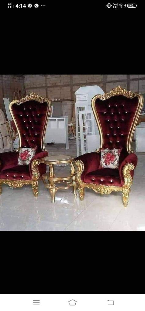 Royal Chair, Thrown Chair, Wooden Furniture, Mantel Clock, Furniture, Quick Saves, Home Decor, Home Décor