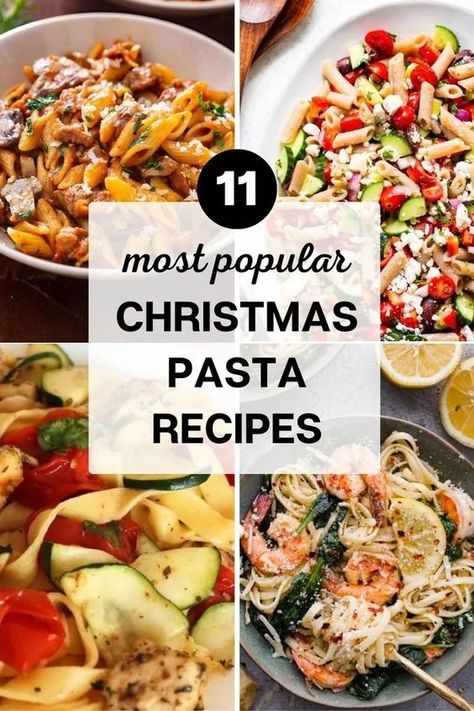 Christmas Pasta Recipe Ideas: Must-Try This Holiday! Salad Recipes Holidays, Christmas Pasta, Traditional Christmas Dinner, Easy Christmas Dinner, Chicken Pasta Dishes, Cold Pasta Salad Recipes, Holiday Dinner Table, Pasta Bar, Baked Pasta