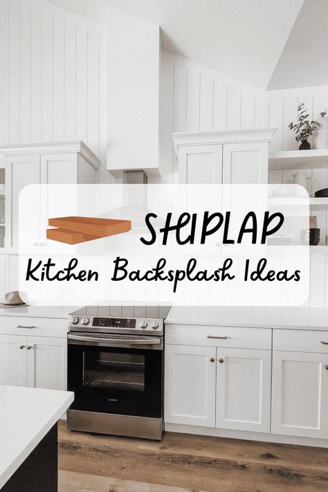 When it comes to unexpected kitchen backsplash ideas, a shiplap kitchen backsplash is a unique home design statement you are bound to love. What is it about Shiplap Kitchen Backsplash, Shiplap Backsplash Kitchen, Modern Farmhouse Kitchen Backsplash, Farmhouse Kitchen Backsplash Ideas, Wood Kitchen Backsplash, Backsplash Kitchen Ideas, Black Shiplap, Rustic Kitchen Backsplash, Vertical Shiplap