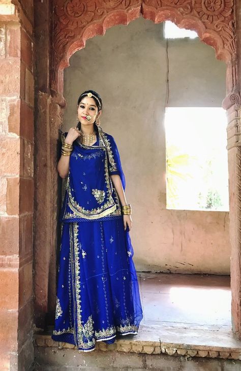 Rajasthani Dress For Girls, Rajasthani Dress Traditional, Rajasthan Dress, New Bridal Dresses, Rajasthani Bride, Wedding Dresses Pakistani, Rajasthani Dress, Rajputi Dress, Indian Outfits Lehenga