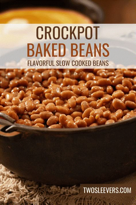 Crock Pot Baked Beans, Crockpot Baked Beans, Beans Recipe Crockpot, Simple Baked Beans Recipe, Baked Beans Crock Pot, Slow Cooker Baked Beans, Best Baked Beans, Easy Baked Beans, Beans In Crockpot