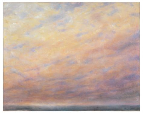 Jane Wilson - Nightfall Montauk - 30 x 37 Jane Wilson, Fairfield Porter, Pale Wood, Robert Rauschenberg, Whitney Museum, Green Sky, New York Art, East Hampton, Beach Scenes